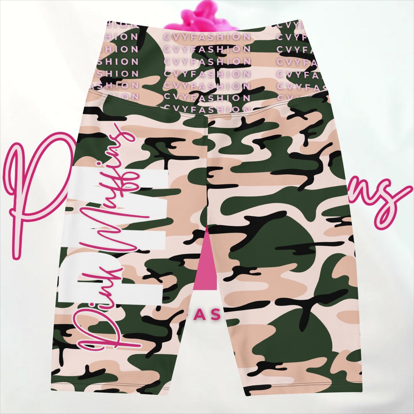 PM4US Pink Camo Mom's Biker Shorts