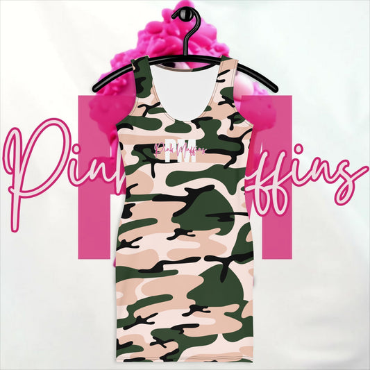 PM4US Pink Camo Mom's Bodycon dress