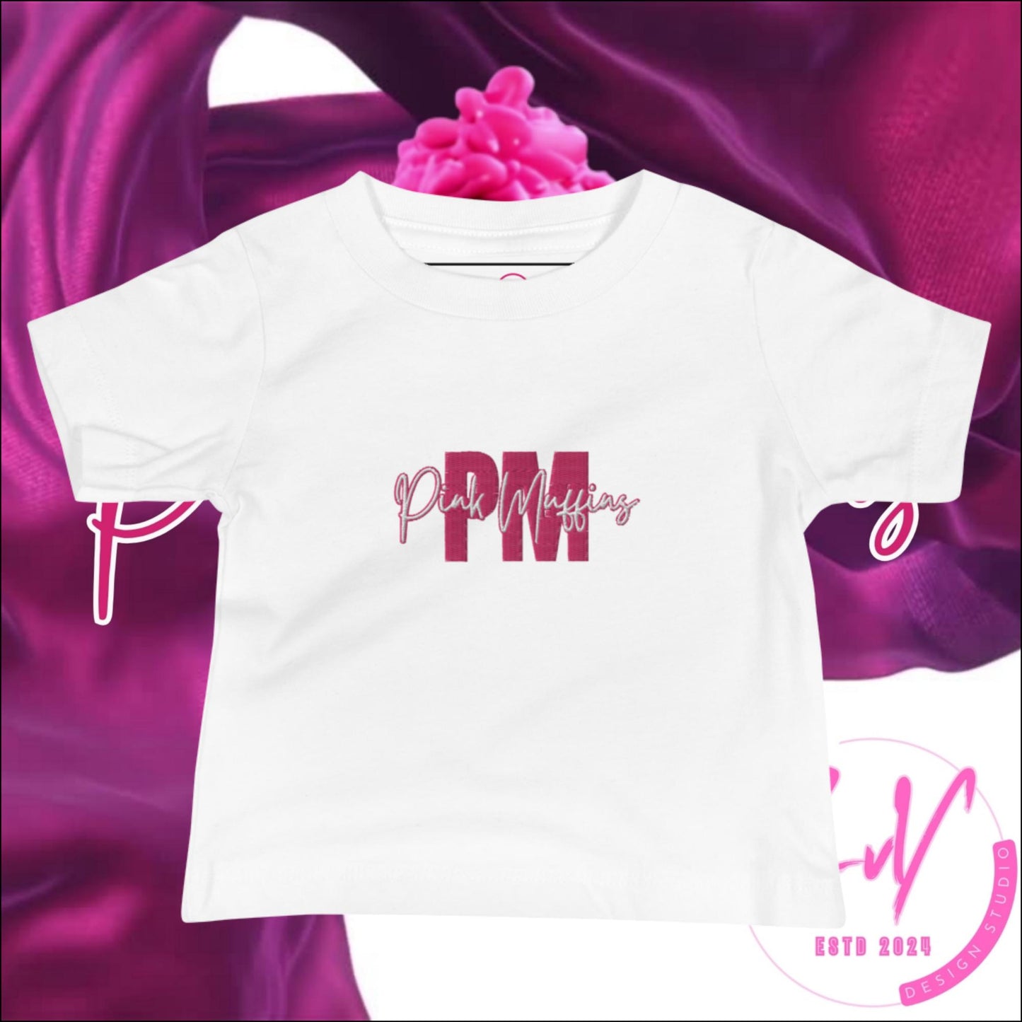 PMP Baby Girls Signature Colors Jersey Short Sleeve Tee