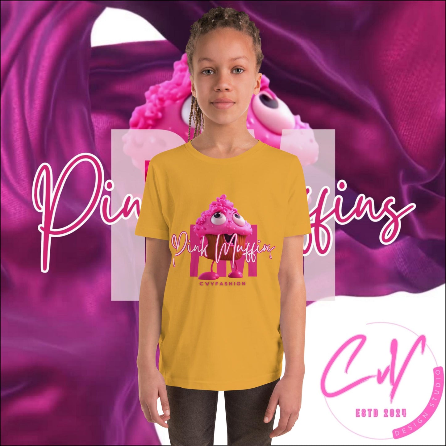 PMG - Muffy Teen Girls Signature Colors Short Sleeve T-Shirt